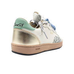 SUN68 SNEAKERS Z46249 0184 GLITTER BIANCO