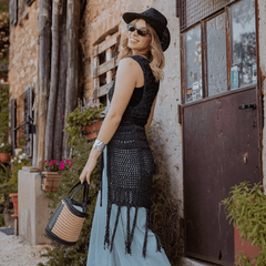 TWINSET GILET TA4360 NERO