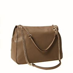 TWINSET BORSA SOFT BRERA TB7062 00021 TORTORA