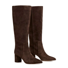 TWINSET STIVALE CAMOSCIO TGT162 MARRONE