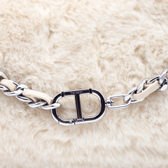 TWINSET BORSA FUNNY AUTUMN TB7333 BIANCO PANNA