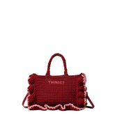 TWINSET BORSA LA COROLLE CROCHET 261TD8291 13496 BORDEAUX
