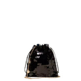TWINSET POCHETTE RASO CON PAILLETTES 261TL8020 00006 NERO