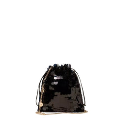 TWINSET POCHETTE RASO CON PAILLETTES 261TL8020 00006 NERO