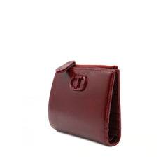 TWINSET PORTAFOGLIO GLOSSY TB7084 BORDEAUX