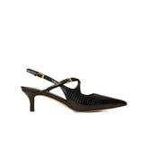 TWINSET SLINGBACK PELLE 262TCP032 13694 NERO