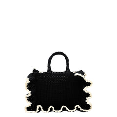 TWINSET BORSA A MANO LA COROLLE CROCHET 261TD8291 06571 NERO