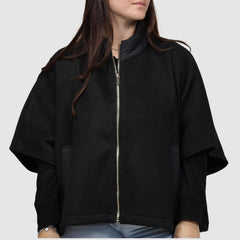 TWINSET PONCHO 262TA4410 00006 NERO