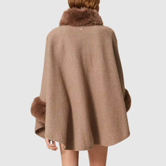 TWINSET PONCHO 262TO5730 BEIGE