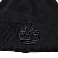 Accessorio invernale Timberland blu con logo ricamato.