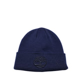 Berretto Timberland A2PJR colore blu in maglia.