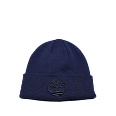 Berretto Timberland A2PJR colore blu in maglia.