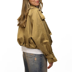 VICOLO TRENCH CORTO 0074 VERDE KAKI