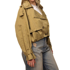 VICOLO TRENCH CORTO 0074 VERDE KAKI