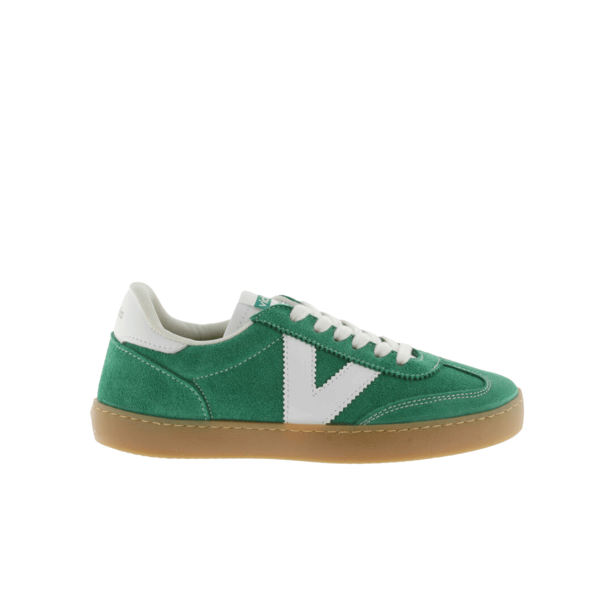 Sneaker Victoria 1126212 verde in pelle scamosciata