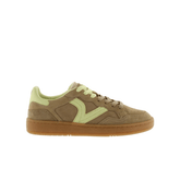 Sneakers Victoria 8806116 beige in pelle vista laterale