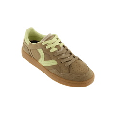 Sneakers Victoria 8806116 beige in pelle vista laterale