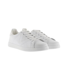 Sneakers Victoria Tennis 1125104 bianche in tela vista laterale