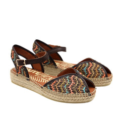 VIGUERA SANDALO ESPADRILLAS YUTEFLEX 2297 MARRONE
