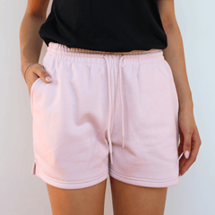 NEW BALANCE PANTALONCINO FELPA WS41500 ROSA