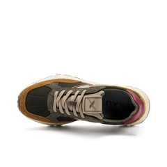 FRAU SNEAKERS CROSS HYBRID NET X013 TABACCO