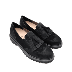 ÈLITE TOMASI MOCASSINO COOKIE FRANGE NERO