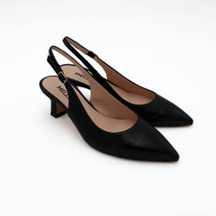 MELLUSO SLINGBACK D166 NAPPA NERO