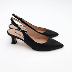 MELLUSO SLINGBACK D166 NAPPA NERO