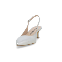 MELLUSO SLINGBACK D166Z LAMINATO ARGENTO