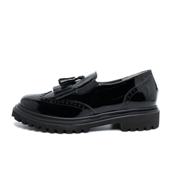TOMASI SLIPON COOKIE VERNICE NERO