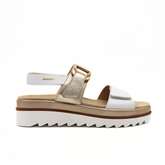 MEPHISTO SANDALO DAKOTA 1230 BIANCO E ORO