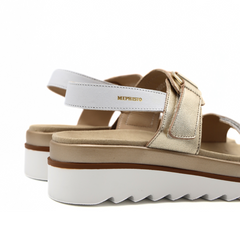 MEPHISTO SANDALO DAKOTA 1230 BIANCO E ORO