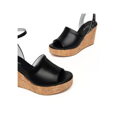 NERO GIARDINI SANDALO ZEPPA E307662D 100 NERO