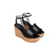 NERO GIARDINI SANDALO ZEPPA E307662D 100 NERO