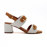MELLUSO SANDALO K35547 FIBBIE BIANCO