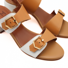 MELLUSO SANDALO K35547 FIBBIE BIANCO