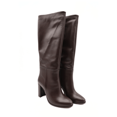 ELISA LANCI STIVALE ALTO LZ 919 PELLE MARRONE