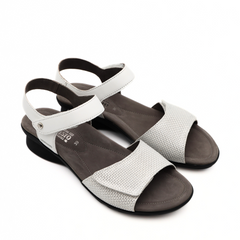 MEPHISTO SANDALO PATTIE 7830 BIANCO E ARGENTO