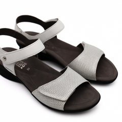 MEPHISTO SANDALO PATTIE 7830 BIANCO E ARGENTO