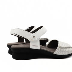 MEPHISTO SANDALO PATTIE 7830 BIANCO E ARGENTO