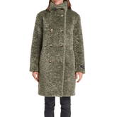 RINO&PELLE CAPPOTTO ENA TEDDY VERDE