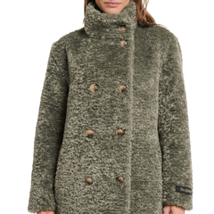 RINO&PELLE CAPPOTTO ENA TEDDY VERDE