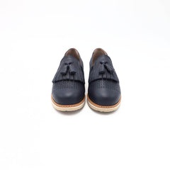 F.LLI TOMASI SLIP-ON ROSA FORATO BLU