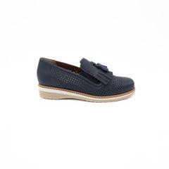 F.LLI TOMASI SLIP-ON ROSA FORATO BLU