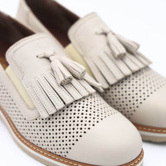 F.LLI TOMASI SLIP-ON ROSA FORATO POLVERE