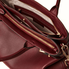 TWINSET BORSA DOUBLE BUCKLE TB7011 05609 BORDEAUX