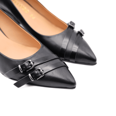 MELLUSO DECOLLETE V5866 FIBBIE NERO