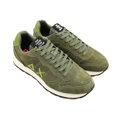 SUN68 SNEAKERS Z45106 74 CAMOSCIO VERDE MILITARE