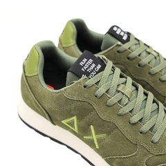 SUN68 SNEAKERS Z45106 74 CAMOSCIO VERDE MILITARE
