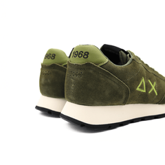 SUN68 SNEAKERS Z45106 74 CAMOSCIO VERDE MILITARE